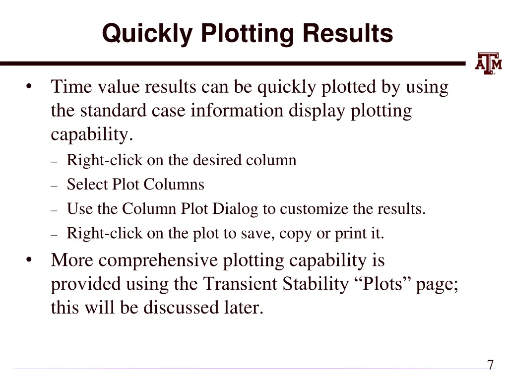 quickly plotting results