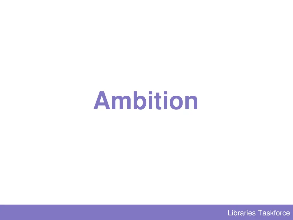 ambition