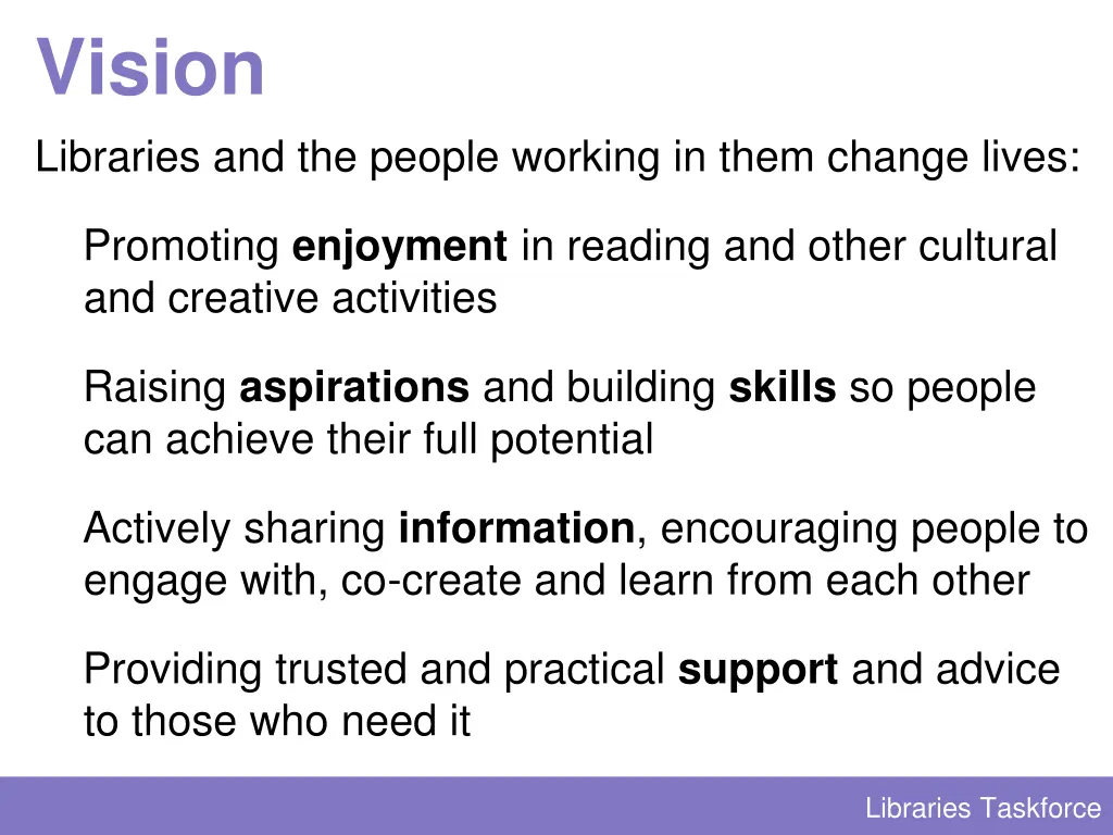 vision libraries and the people working in them