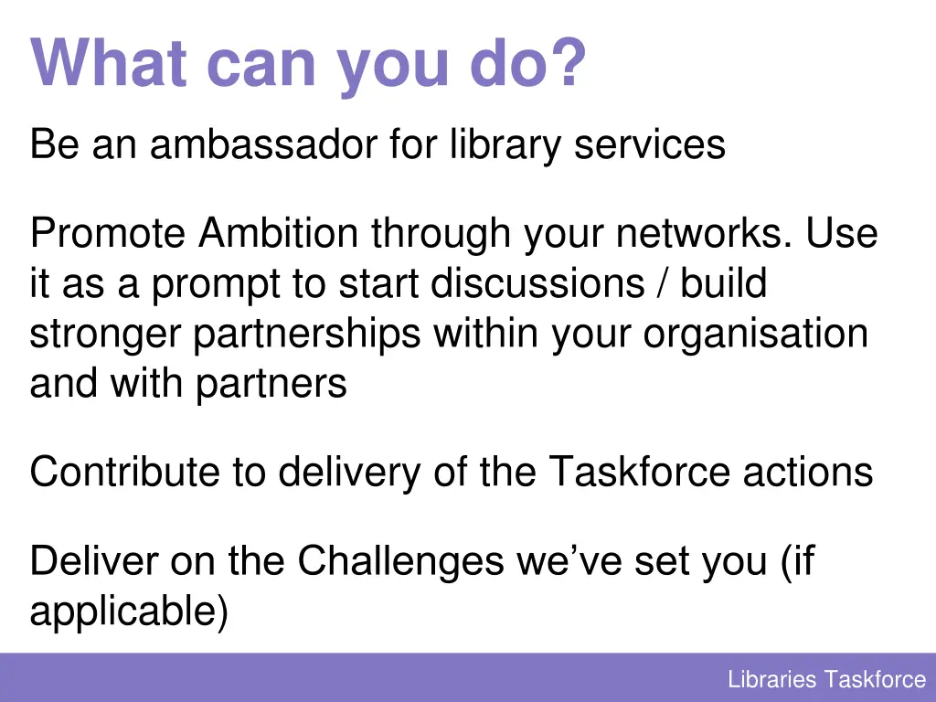 what can you do be an ambassador for library