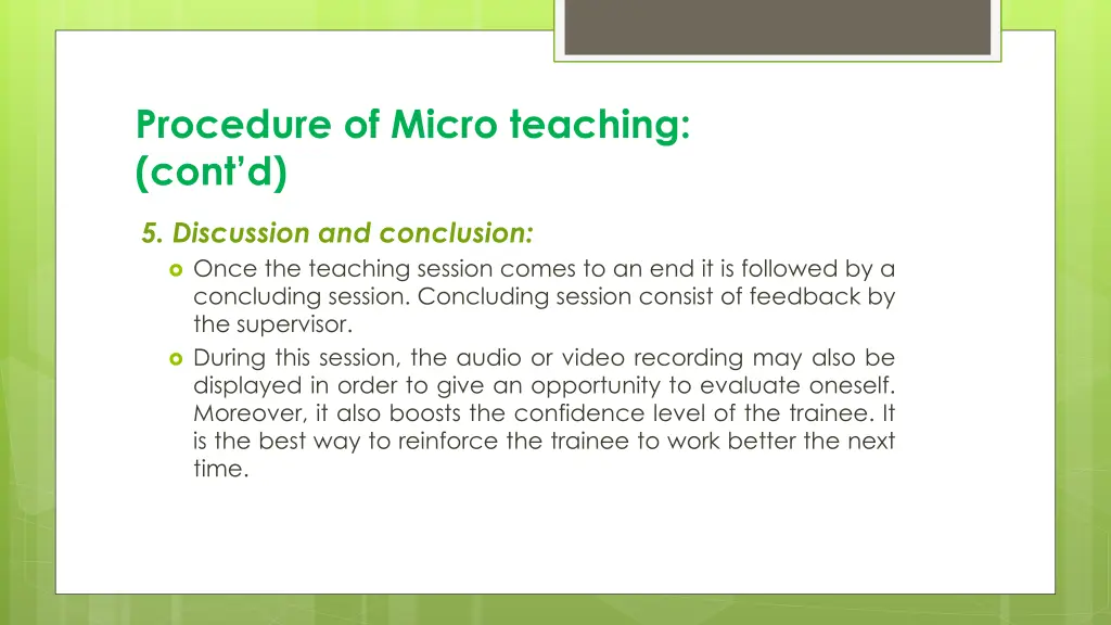 procedure of micro teaching cont d 3