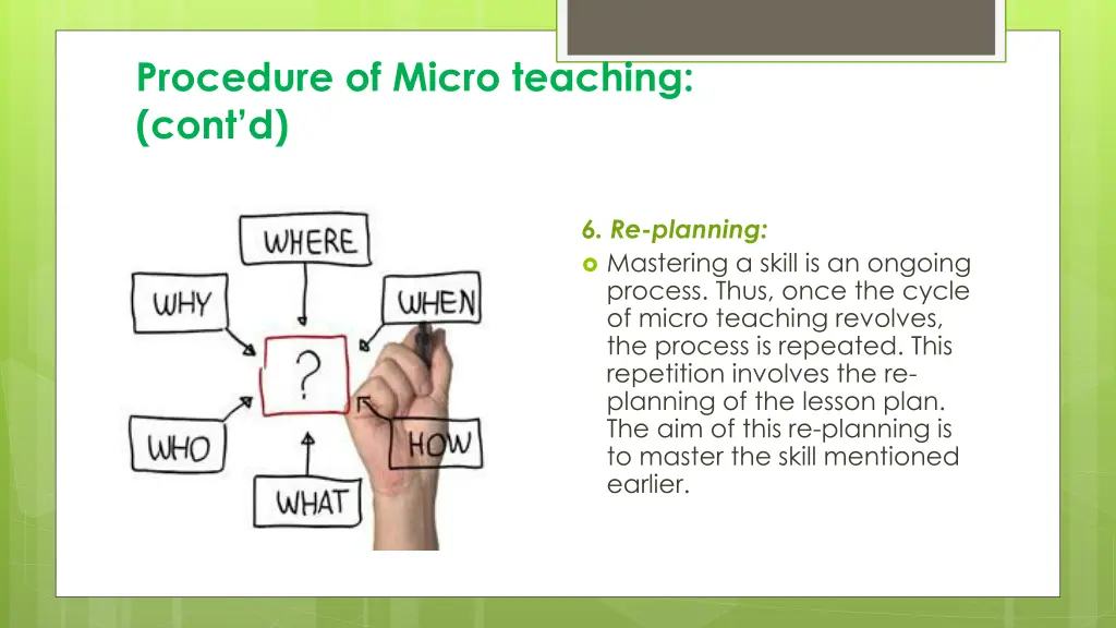 procedure of micro teaching cont d 4