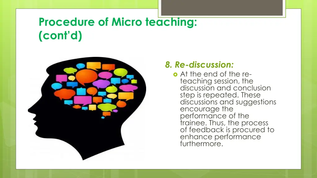 procedure of micro teaching cont d 5