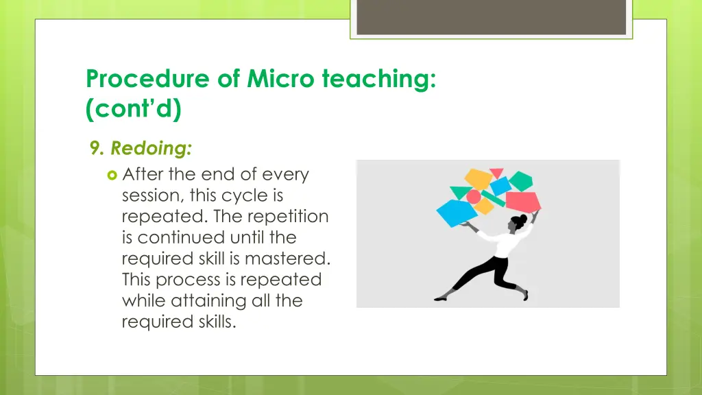 procedure of micro teaching cont d 6