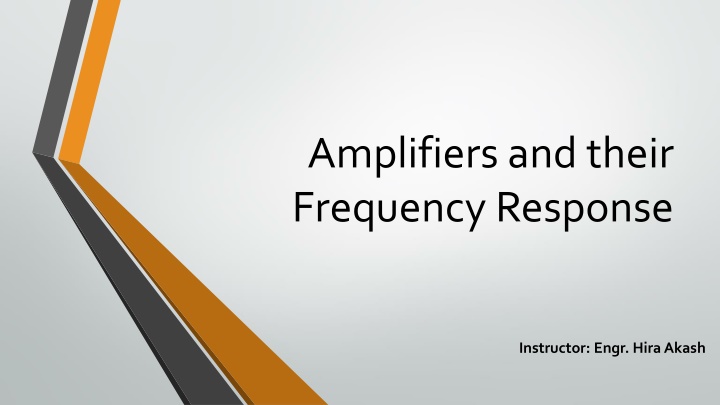 amplifiers and their frequency response