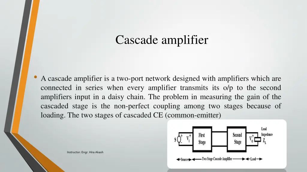 cascade amplifier