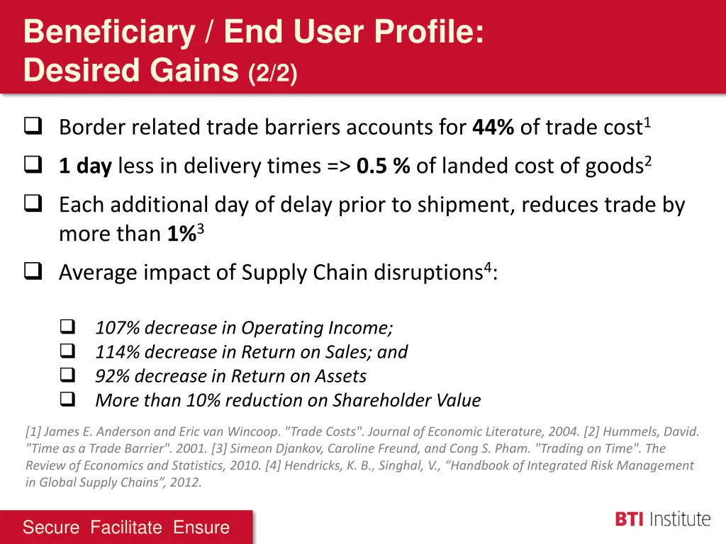 beneficiary end user profile desired gains 2 2