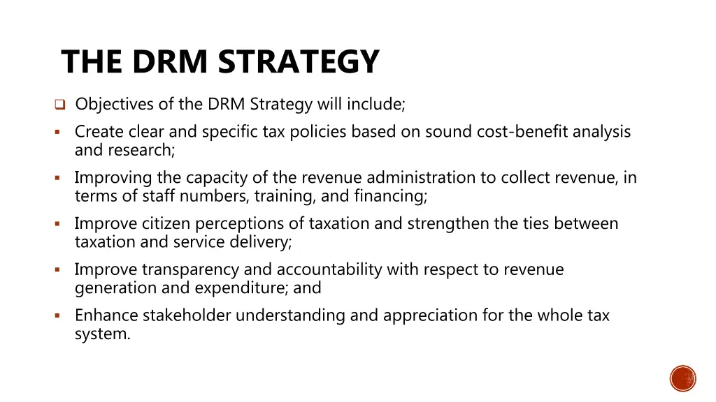 the drm strategy