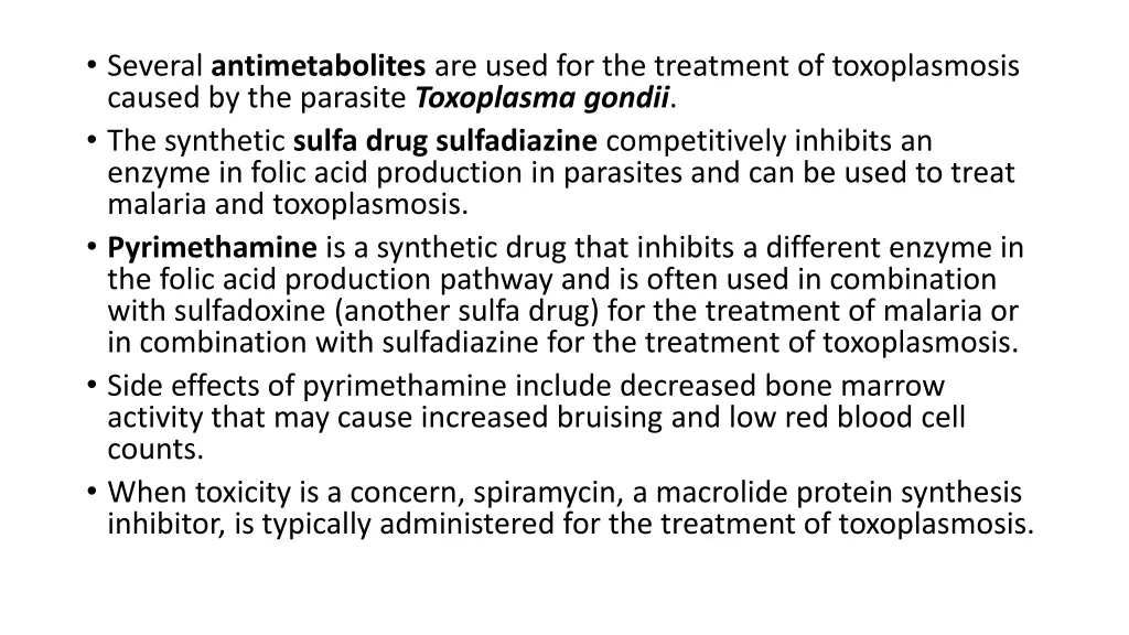 several antimetabolites are used