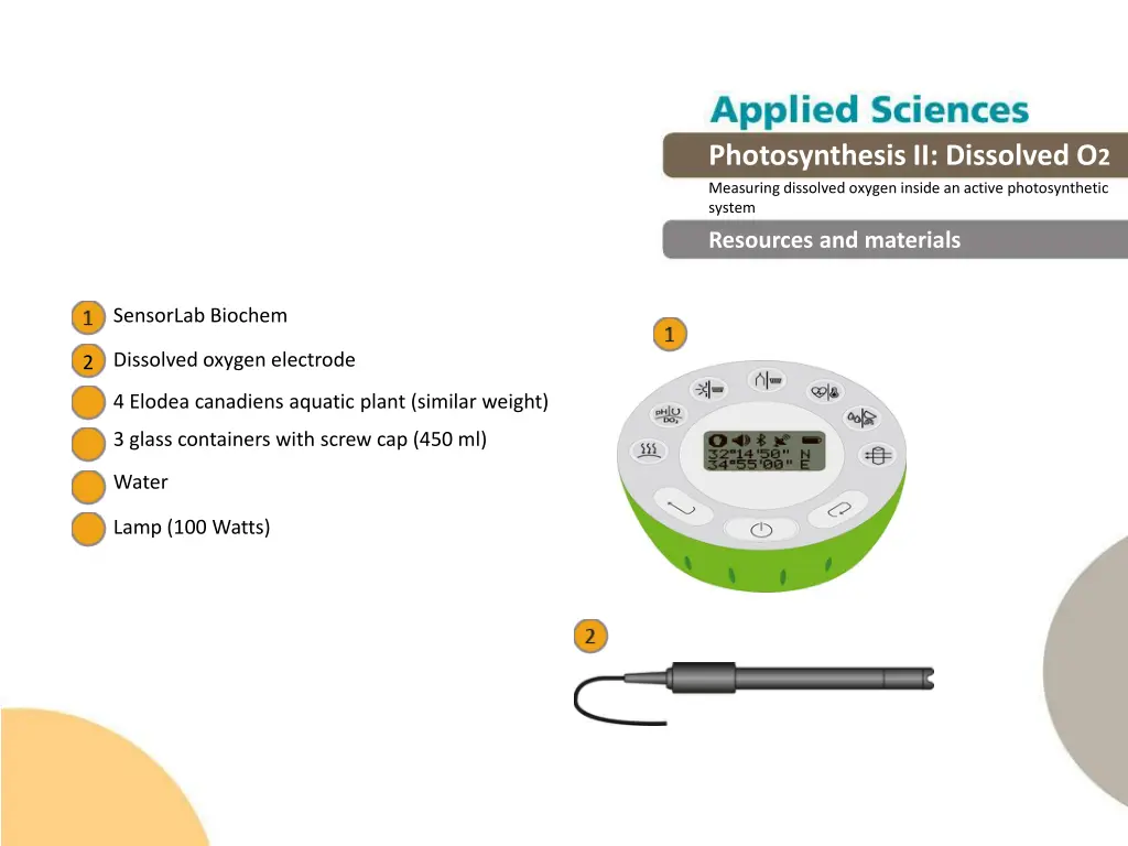 photosynthesis ii dissolved o 2 measuring 6