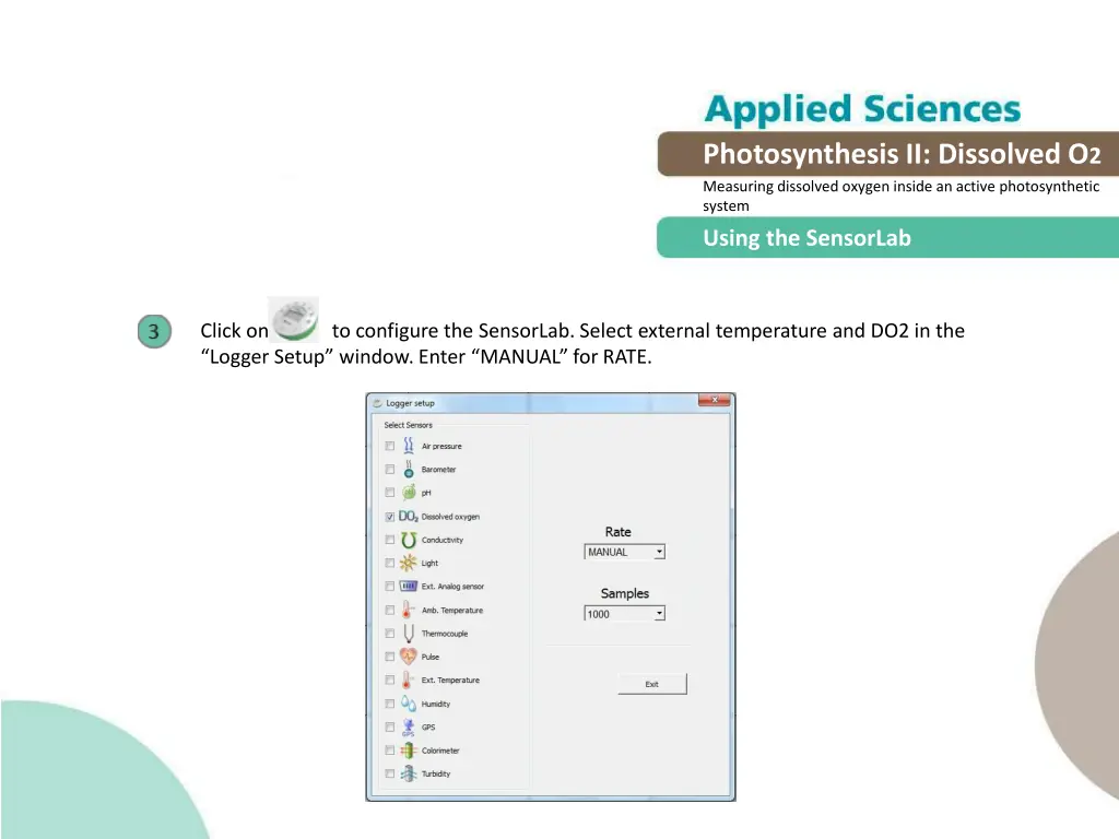 photosynthesis ii dissolved o 2 measuring 8