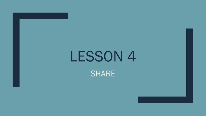 lesson 4 share