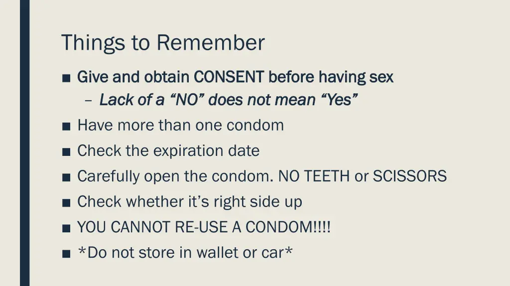 things to remember