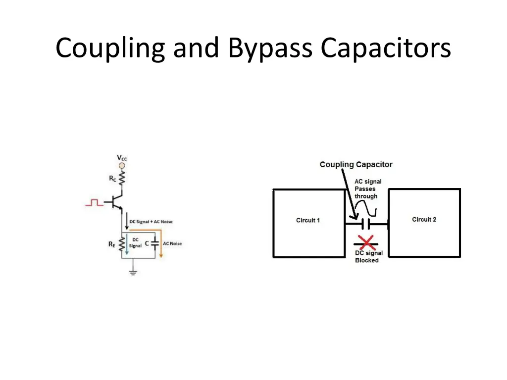 coupling and bypass capacitors