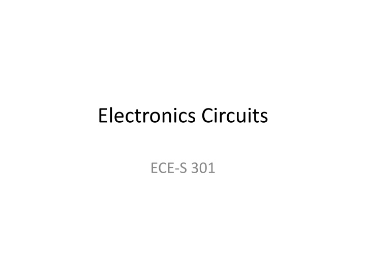 electronics circuits