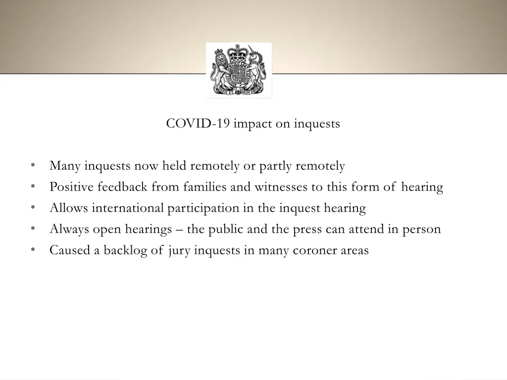 covid 19 impact on inquests