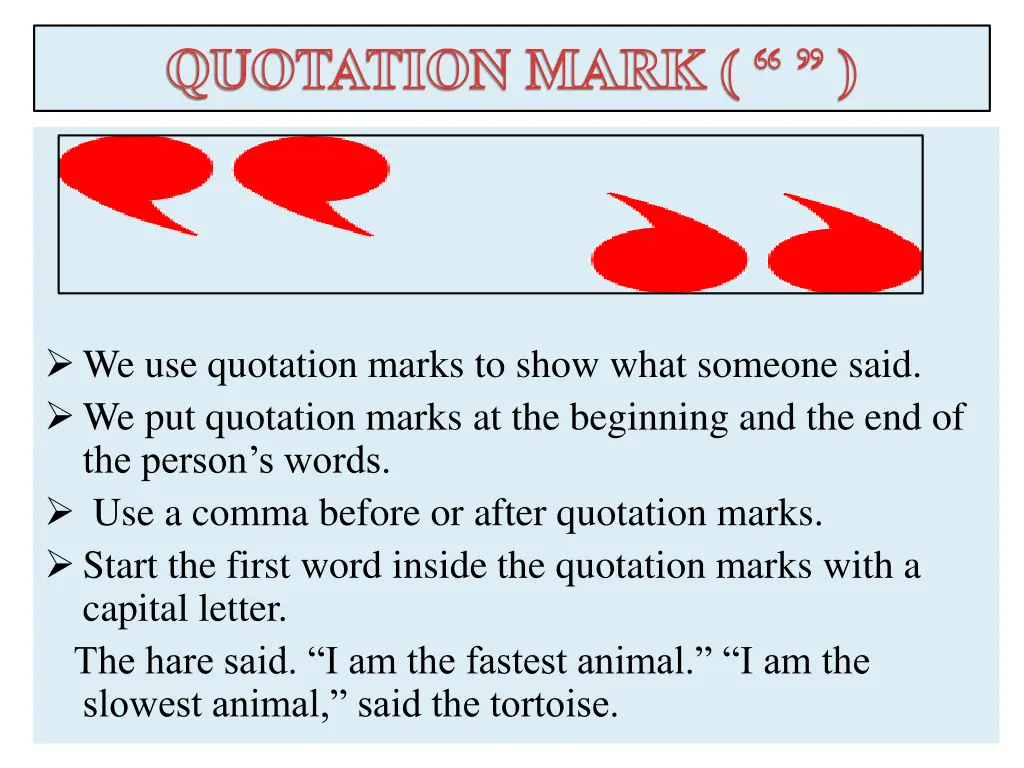 quotation mark