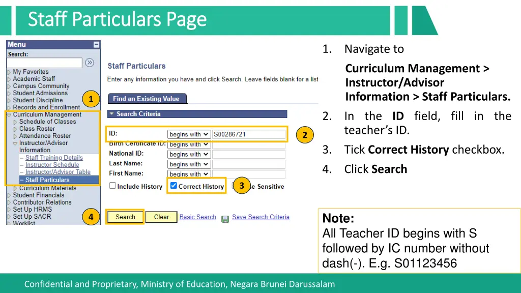 staff particulars page staff particulars page