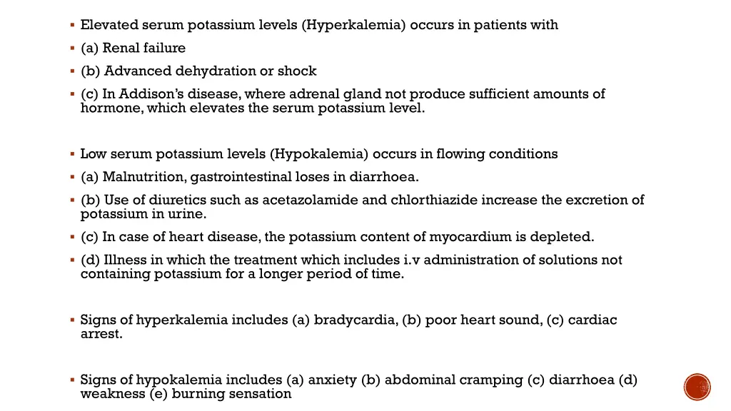 elevated serum potassium levels hyperkalemia