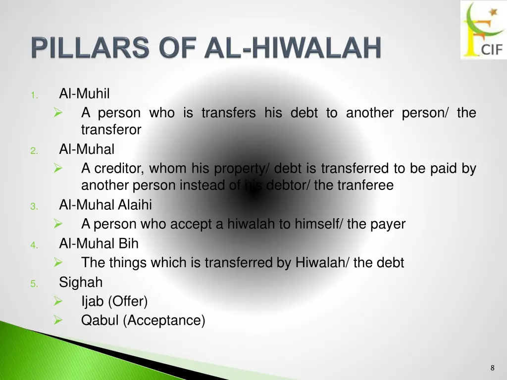 al muhil a person who is transfers his debt