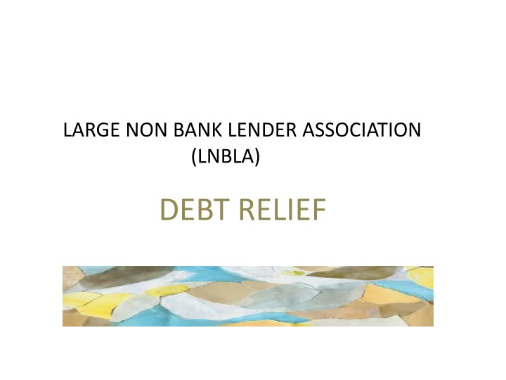 large non bank lender association lnbla