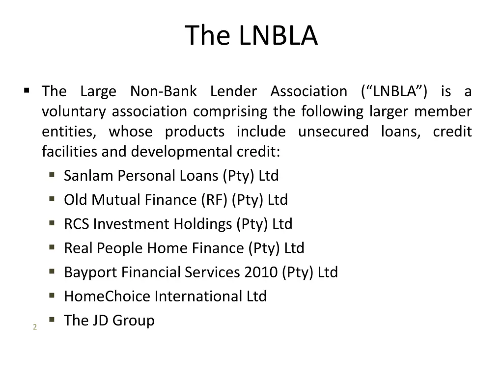 the lnbla