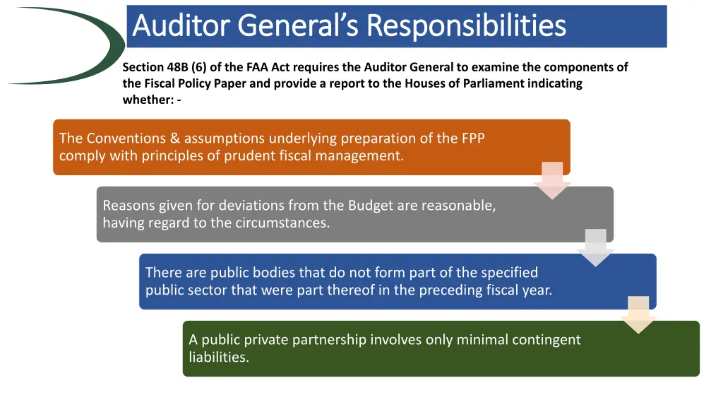 auditor general s responsibilities auditor