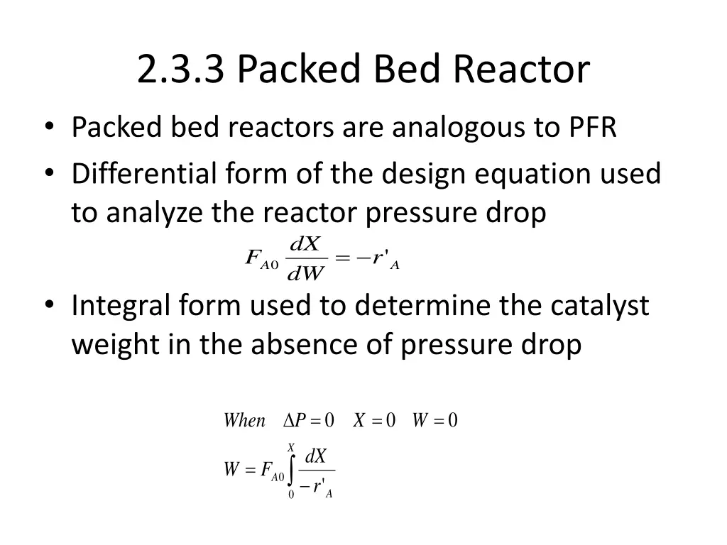 2 3 3 packed bed reactor packed bed reactors