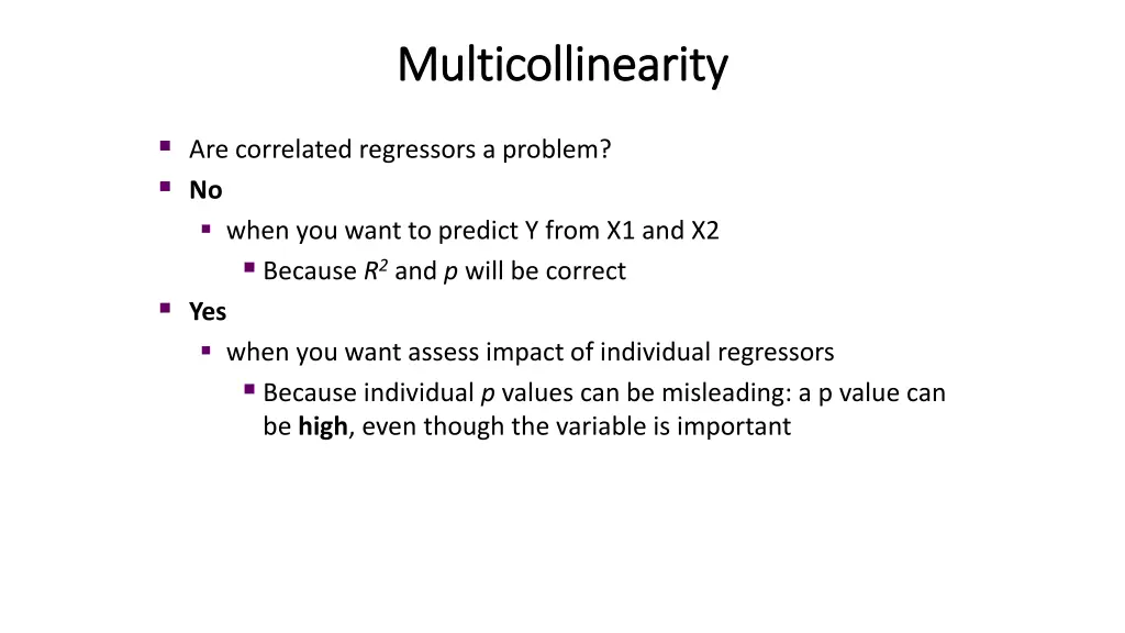 multicollinearity multicollinearity 1