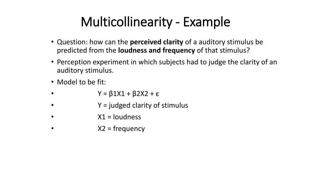 multicollinearity multicollinearity example