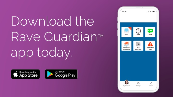 download the rave guardian app today