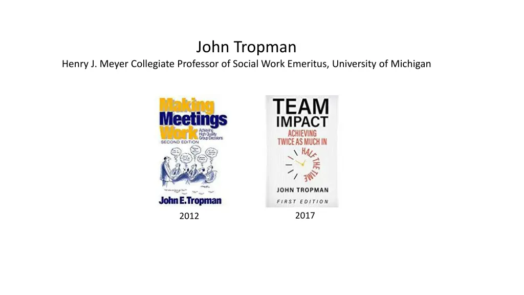 john tropman