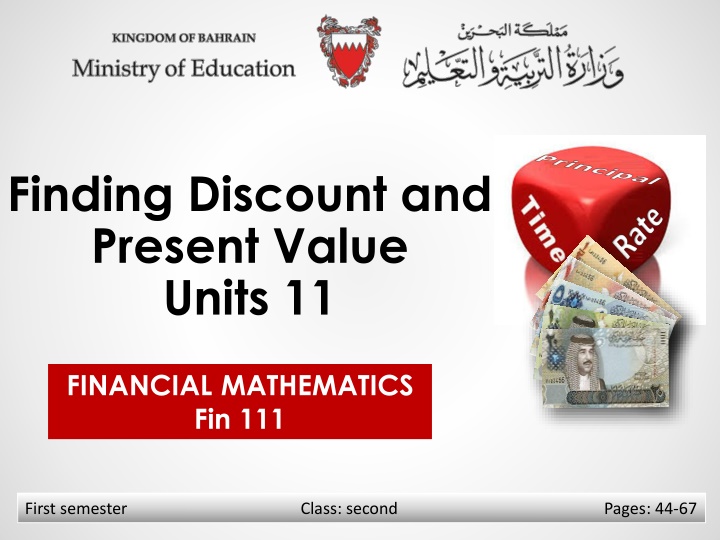 finding discount and present value units 11