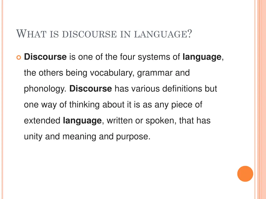 w hat is discourse in language