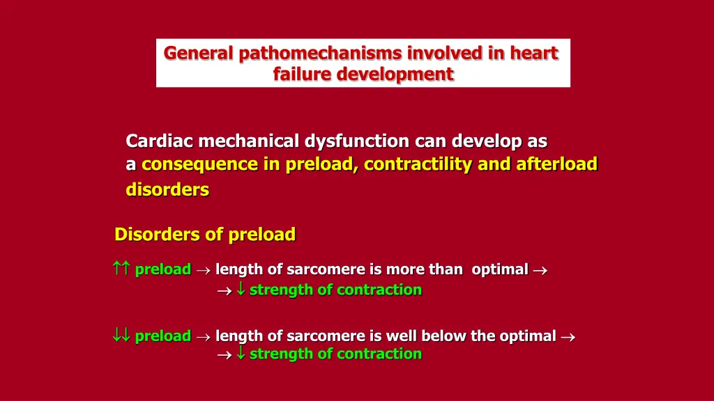 general pathomechanisms involved in heart failure