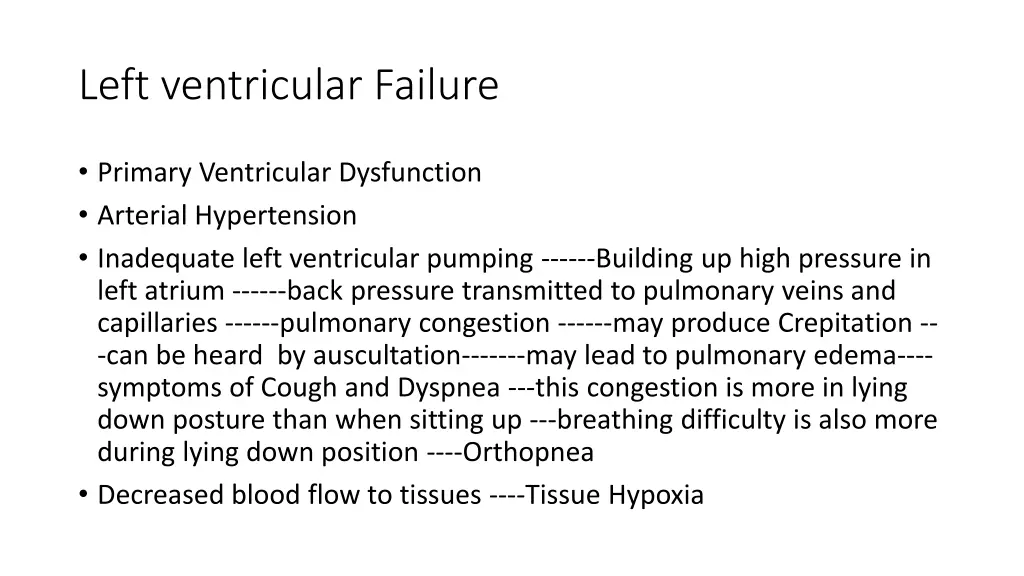 left ventricular failure