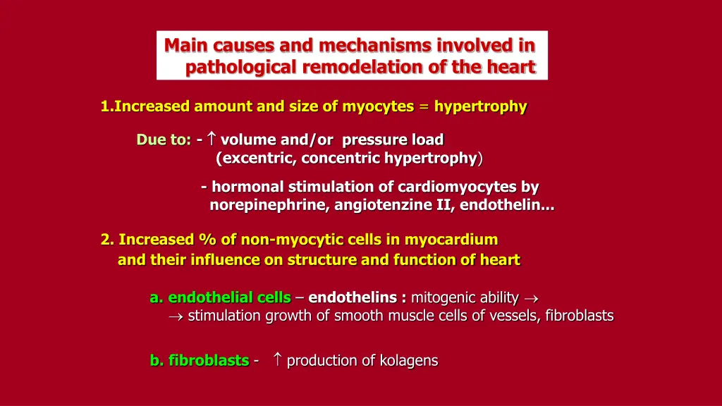 main causes and mechanisms involved