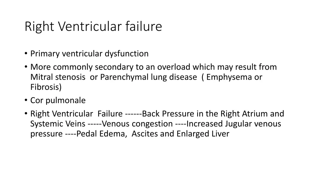 right ventricular failure