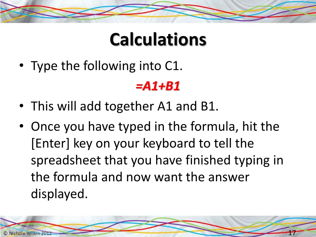 calculations 1