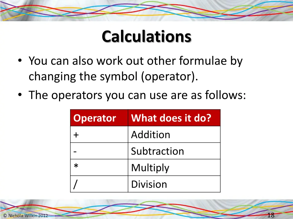 calculations 2