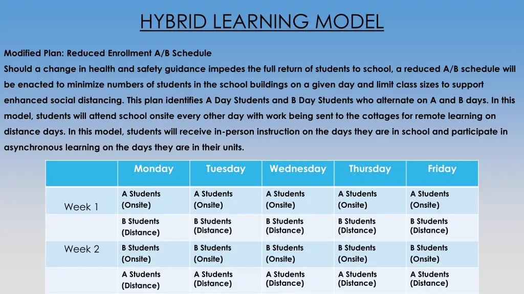 hybrid learning model