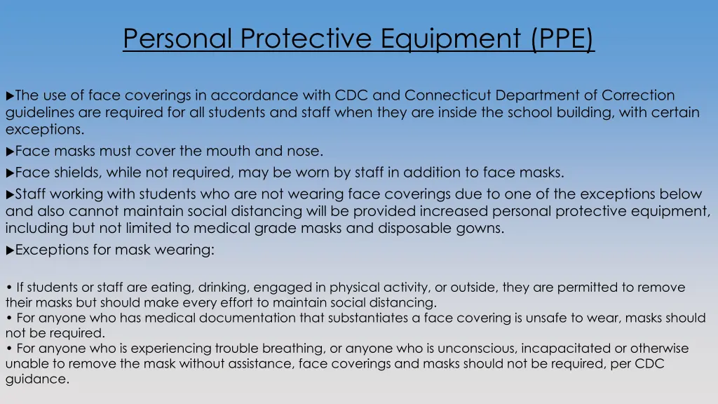 personal protective equipment ppe