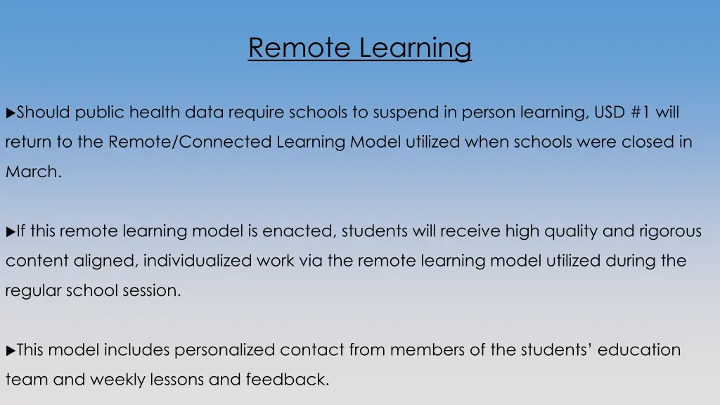 remote learning