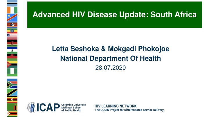 advanced hiv disease update south africa