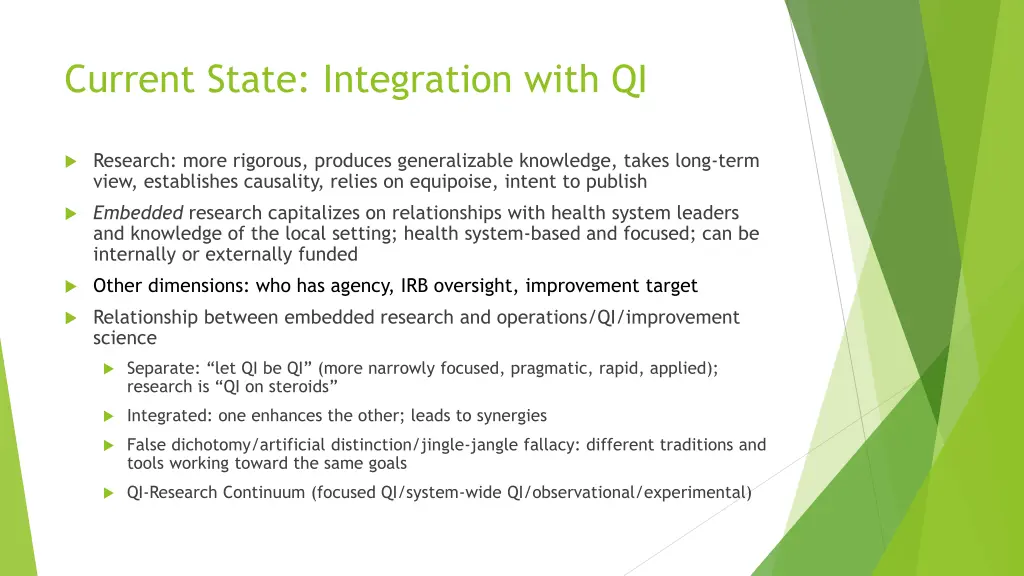 current state integration with qi