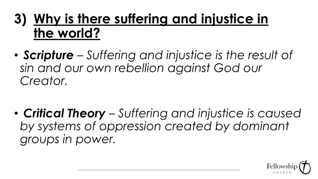 3 why is there suffering and injustice 1