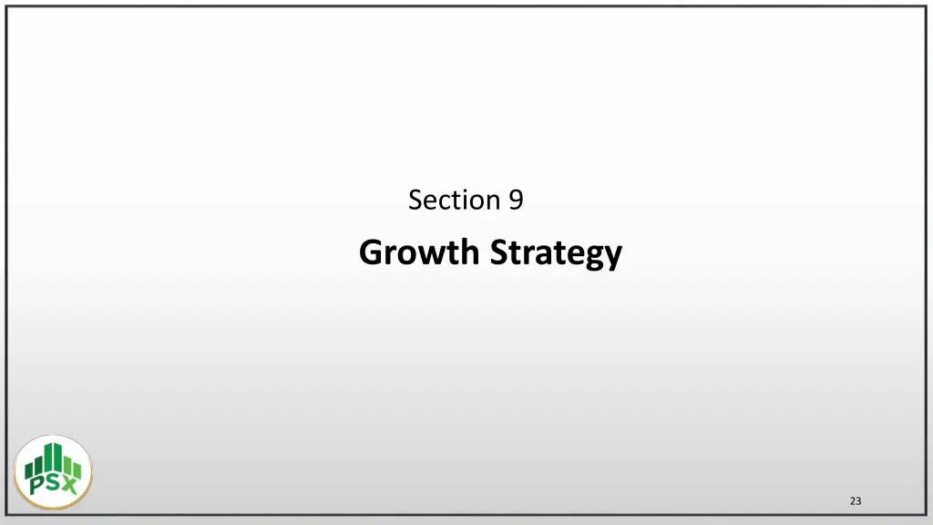 section 9 growth strategy