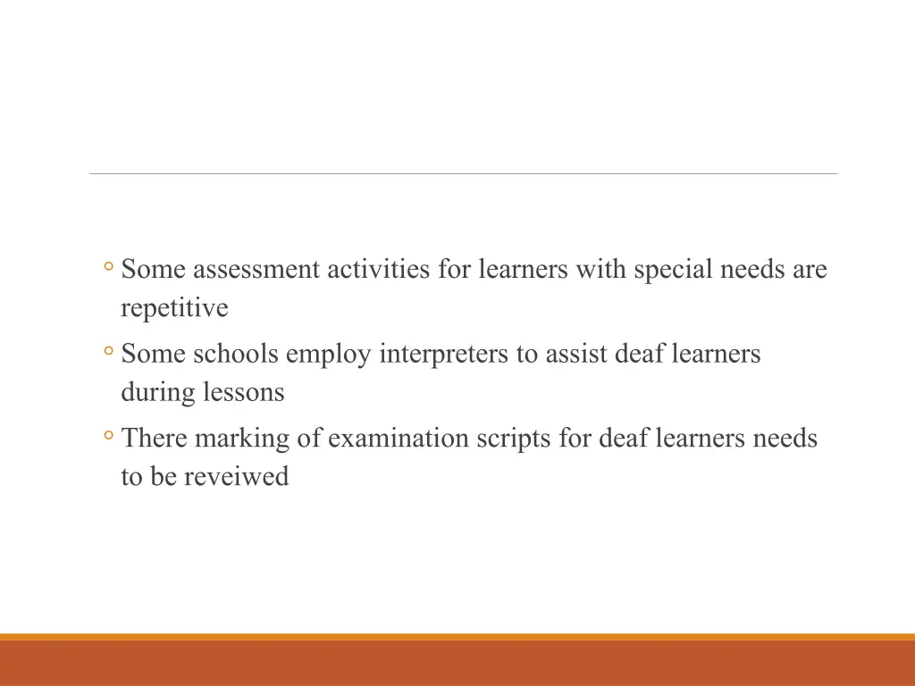 some assessment activities for learners with