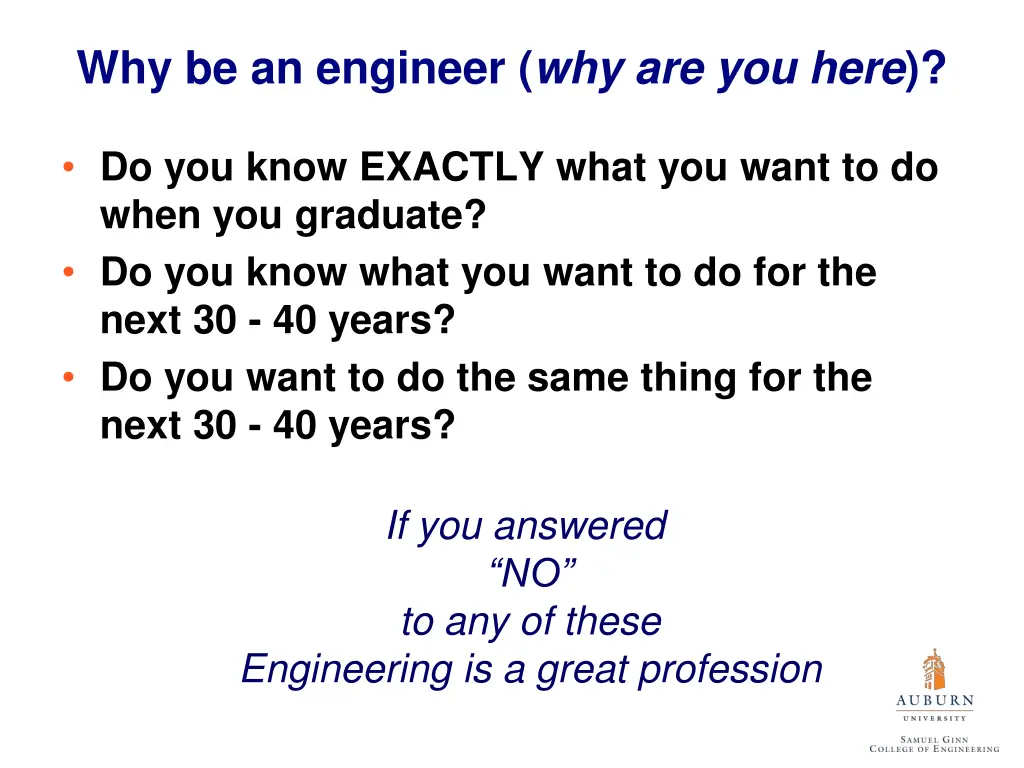 why be an engineer why are you here 1