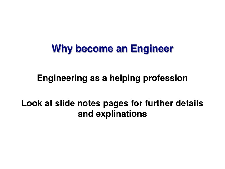 why become an engineer